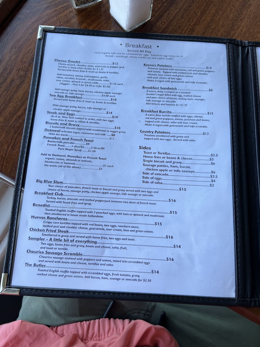 Menu The Big Blue Cafe-10