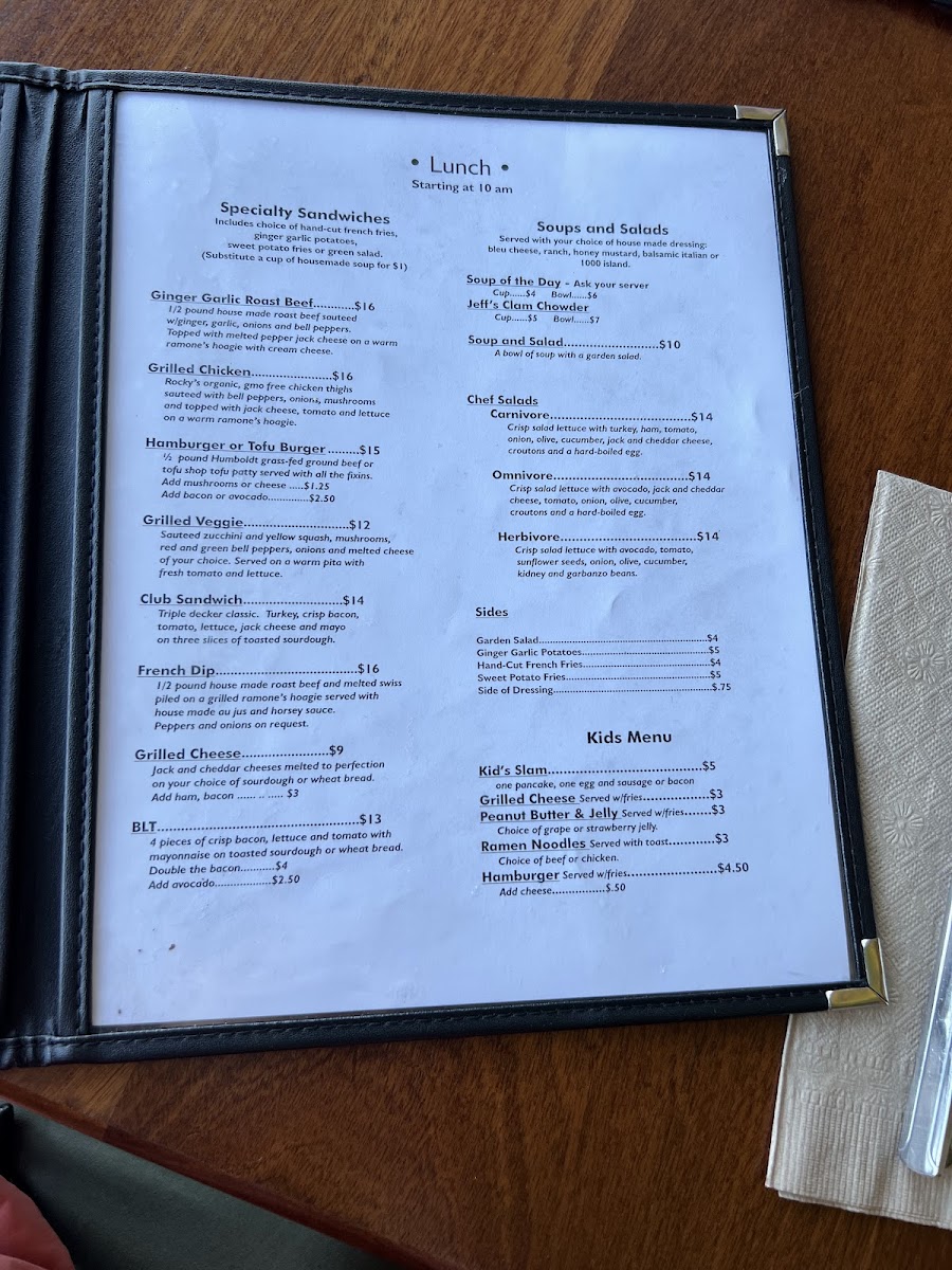 Menu The Big Blue Cafe-9